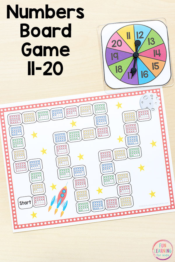 Numbers 11-20 Math Pack for Kindergarten Math Centers