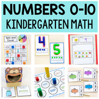 Numbers 0-20 Math Centers for Kindergarten - Number Activities and Games