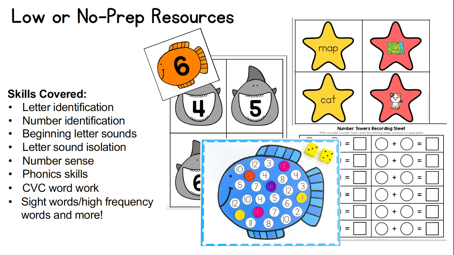 Ocean Math and Literacy Centers