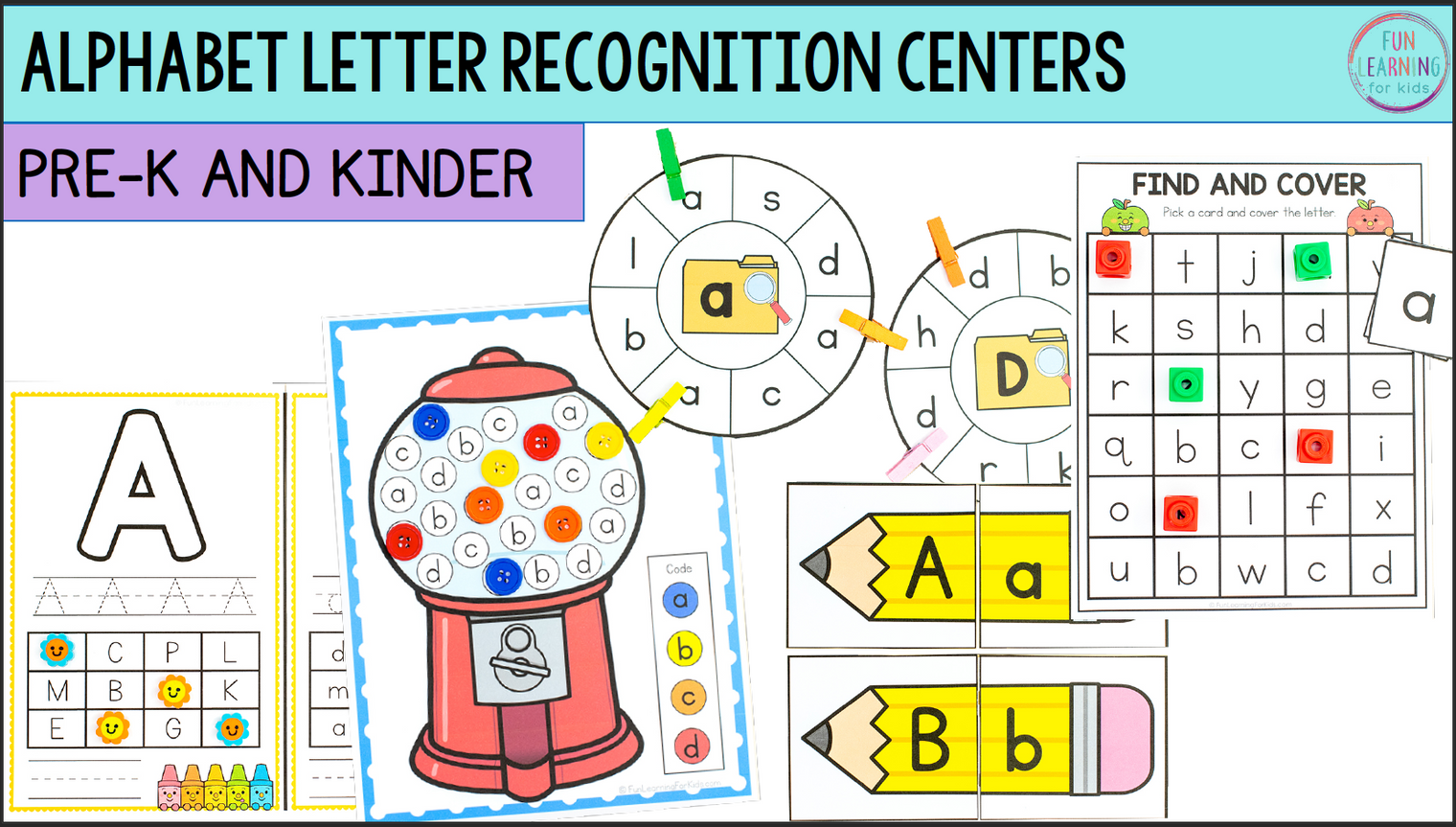 Alphabet Letter Recognition and Letter Identification Centers