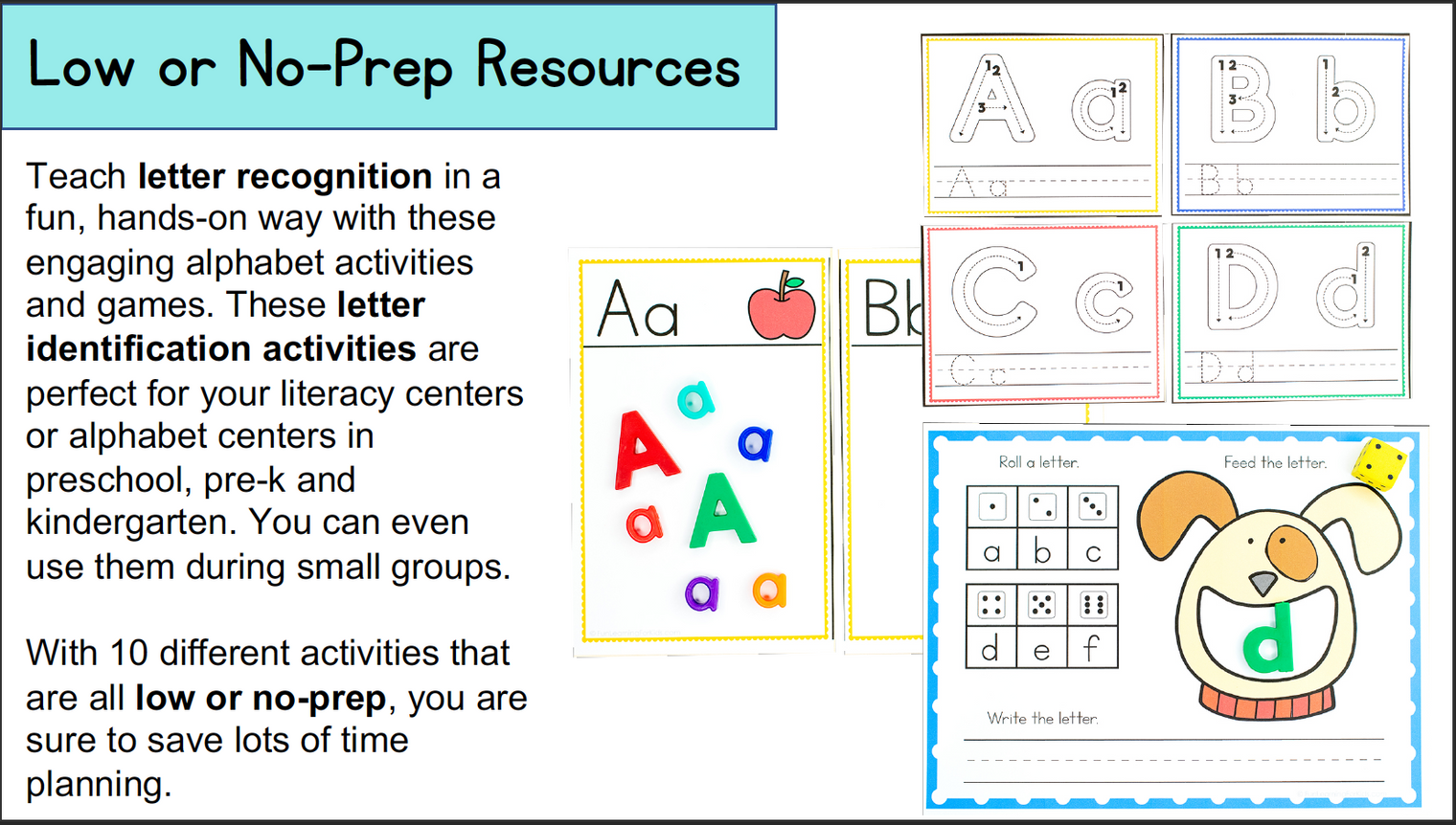 Alphabet Letter Recognition and Letter Identification Centers