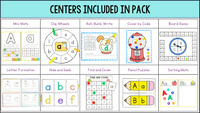 Alphabet Letter Recognition and Letter Identification Centers