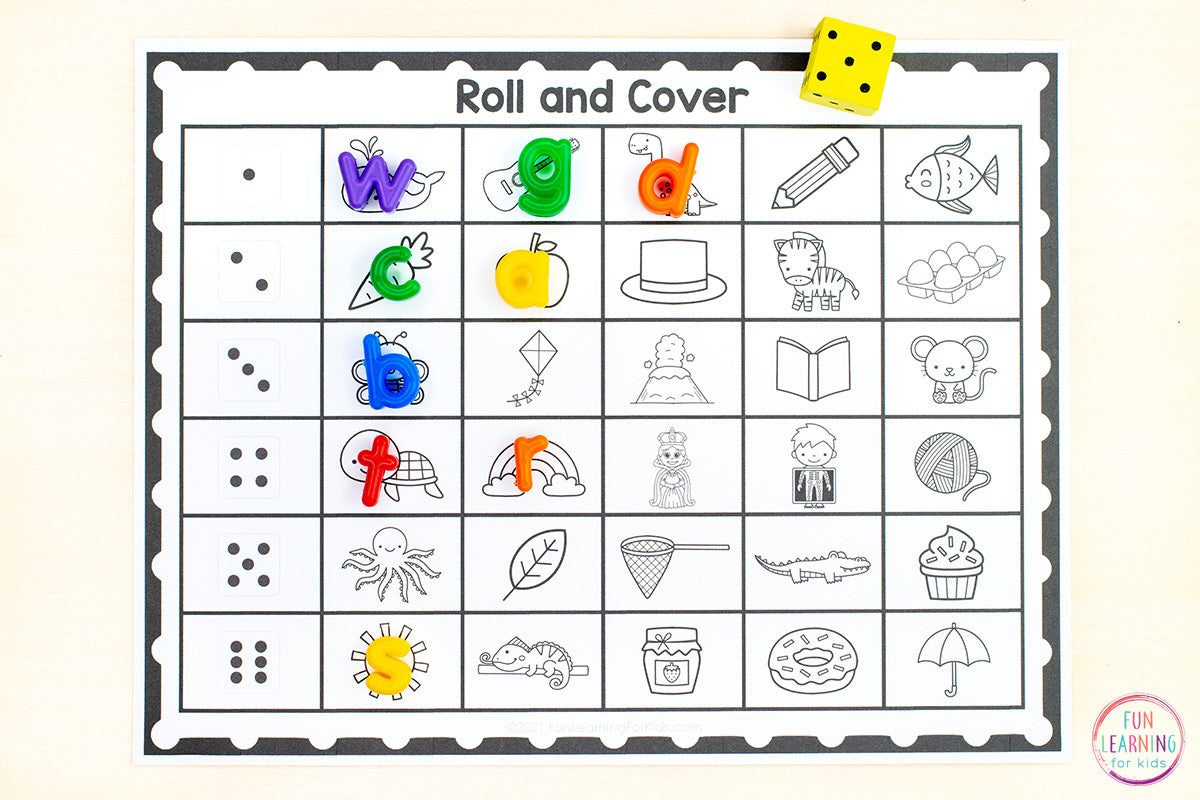 Alphabet Mats and Alphabet Worksheets for Letters and Beginning Sounds - NO PREP