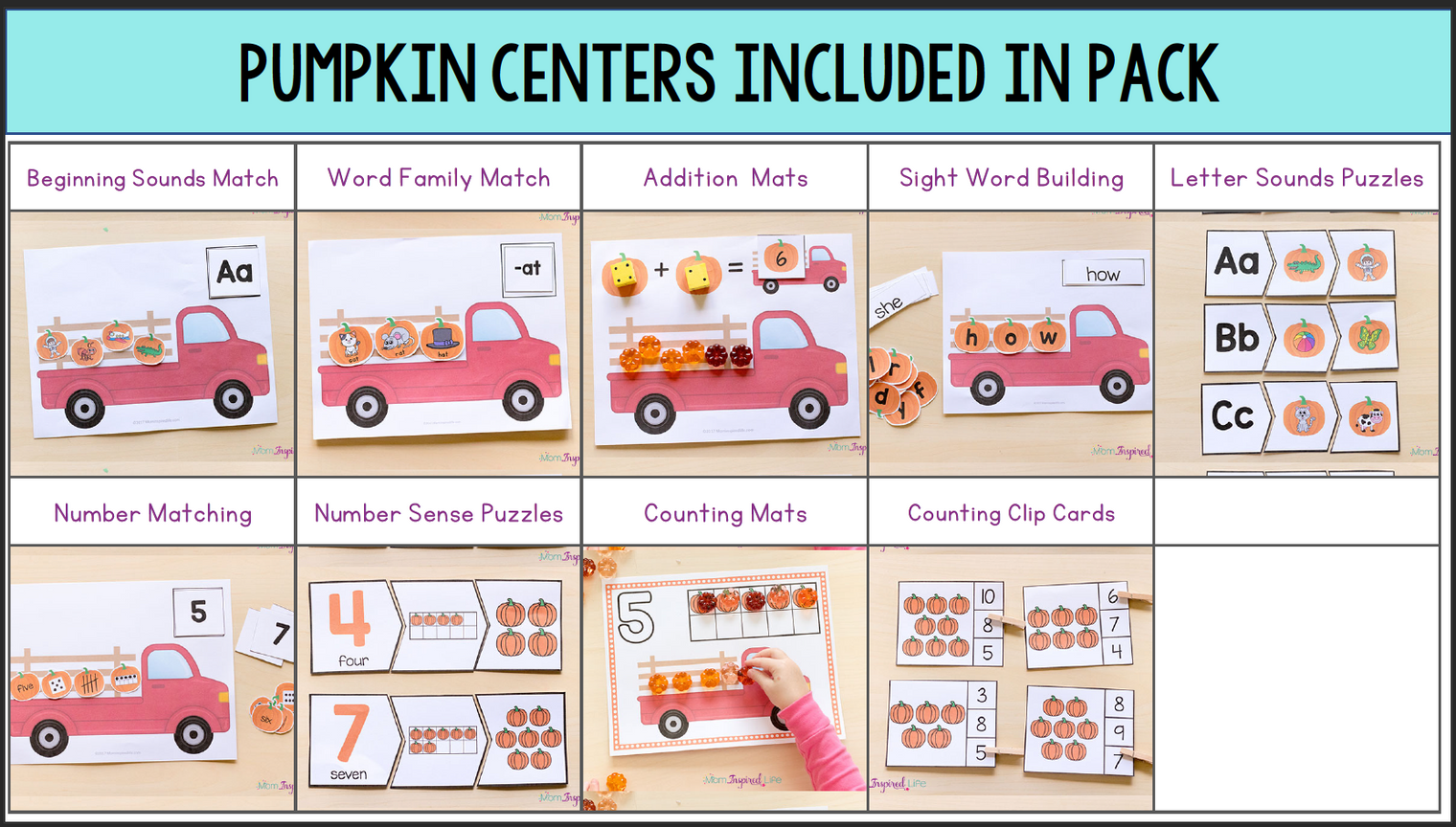 Pumpkin Activities Printable Bundle