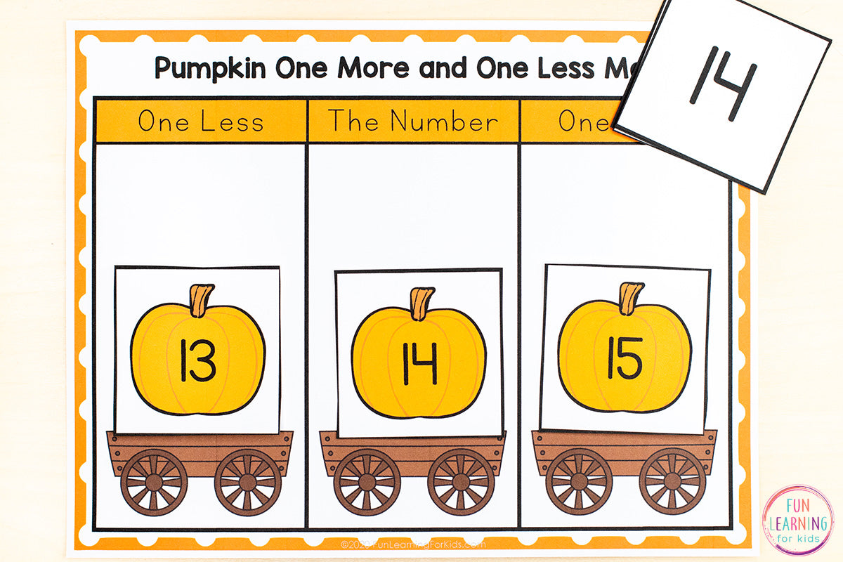 Pumpkin Number Sense Math Activities