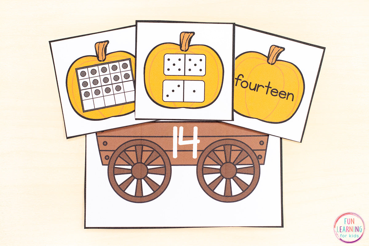 Pumpkin Number Sense Math Activities