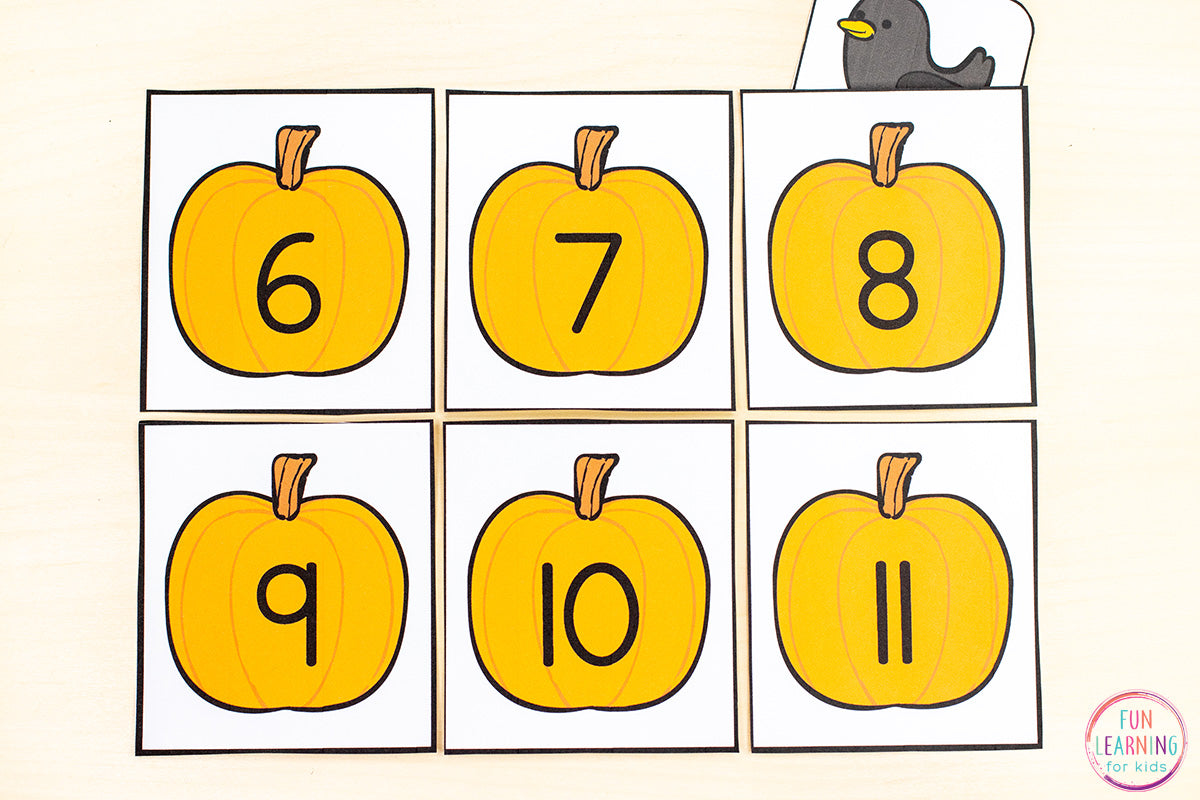 Pumpkin Number Sense Math Activities