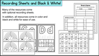 Rainbow Theme Math & Literacy Centers for Preschool, Pre-K & Kindergarten