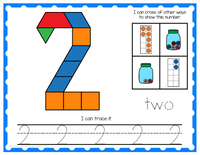 Number 0-20 Pattern Block Mats