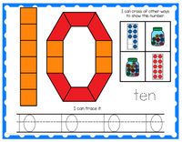 Number 0-20 Pattern Block Mats