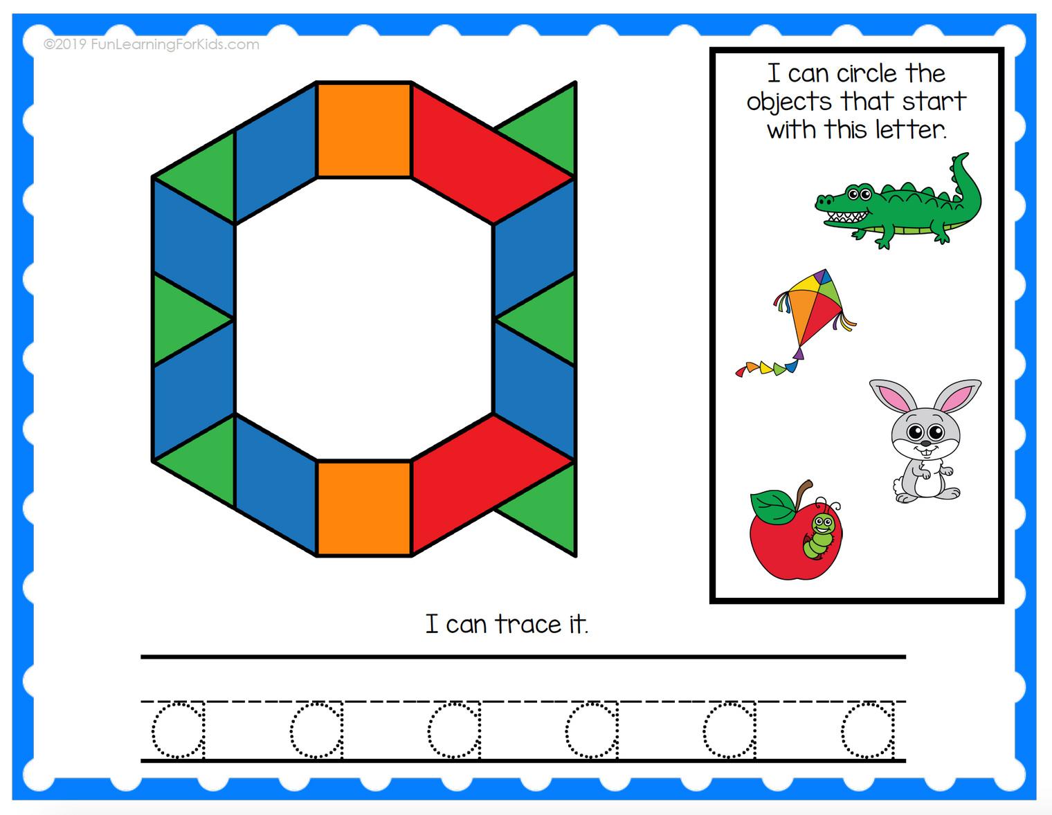 Alphabet and Numbers Pattern Block Mats Bundle