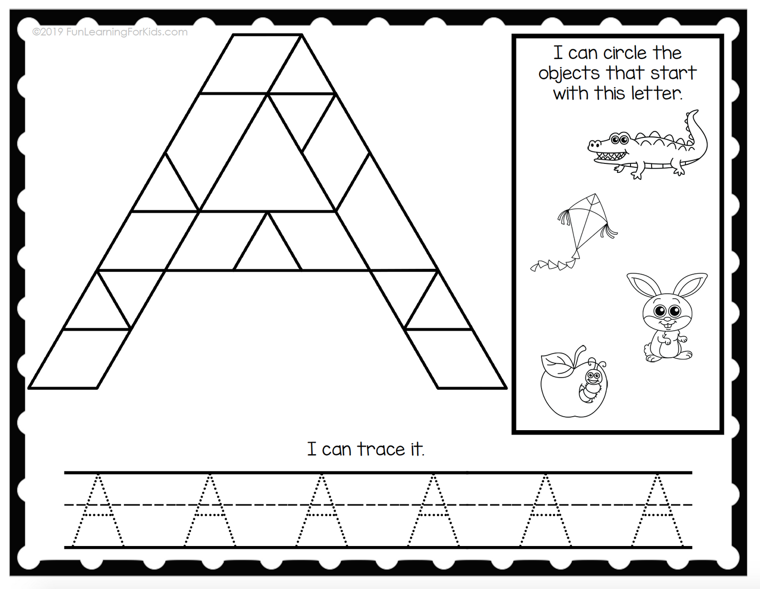 Alphabet Pattern Block Mats