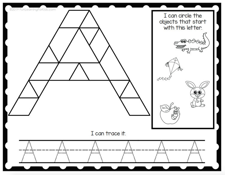 Alphabet Pattern Block Mats
