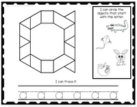 Alphabet Pattern Block Mats