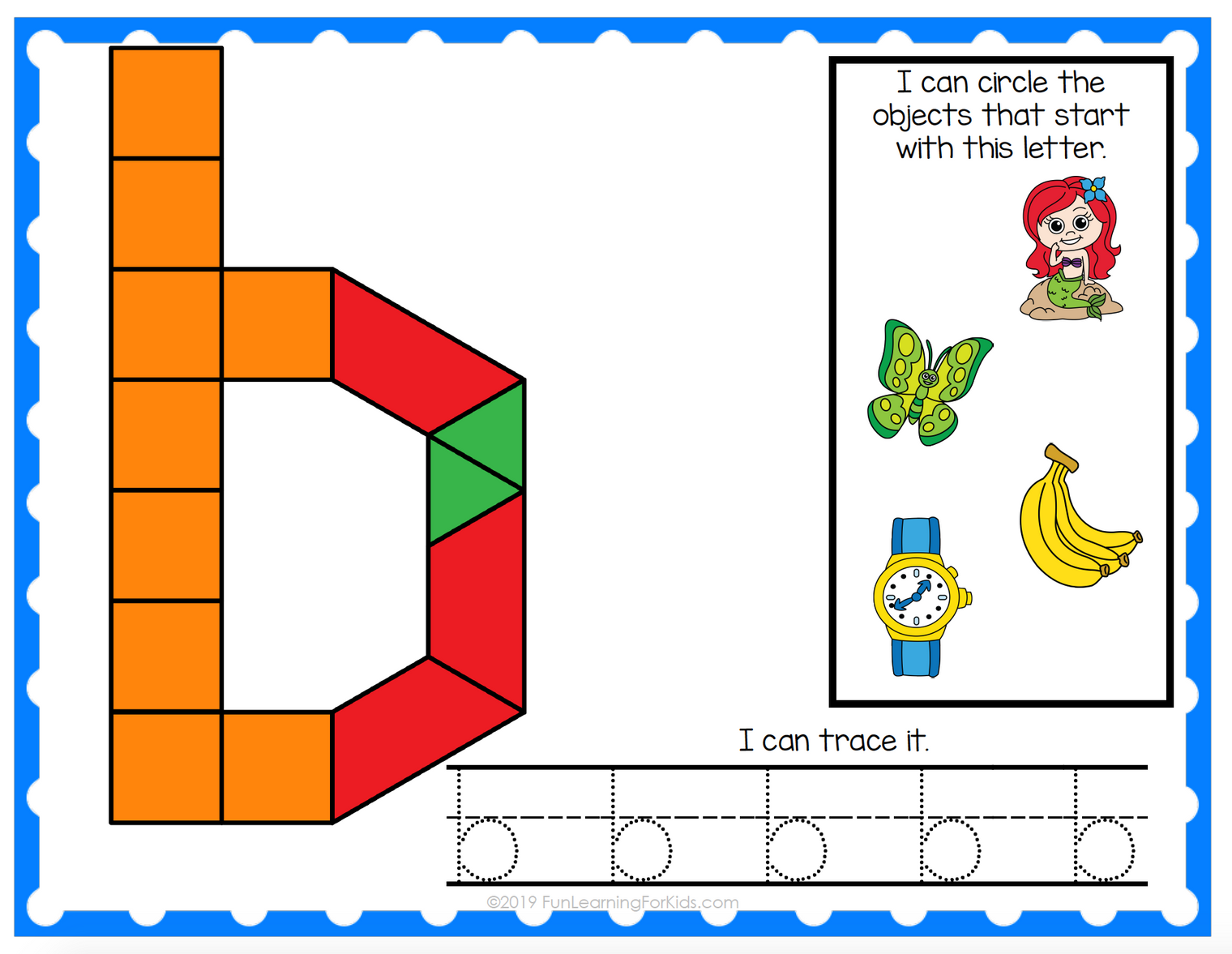 Alphabet Pattern Block Mats