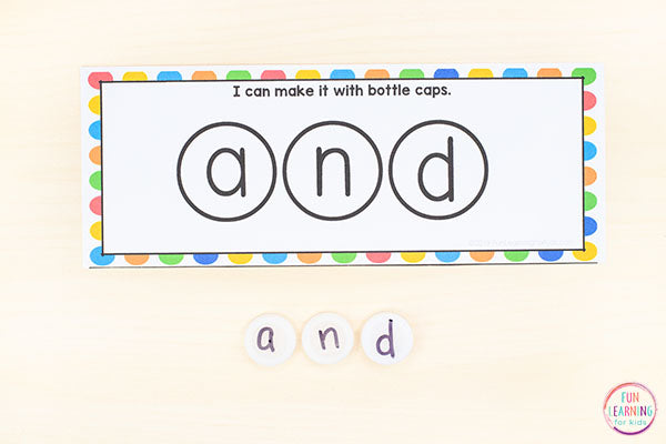 Editable Sight Word Building Cards