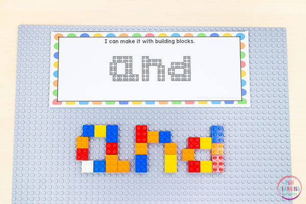 Editable Sight Word Building Cards