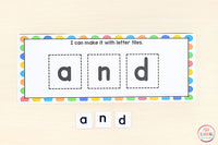 Editable Sight Word Building Cards