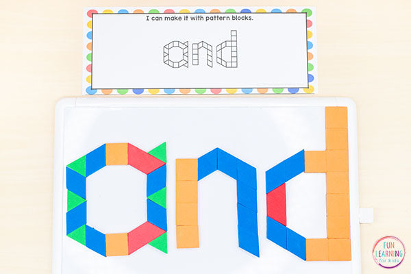 Editable Sight Word Building Cards