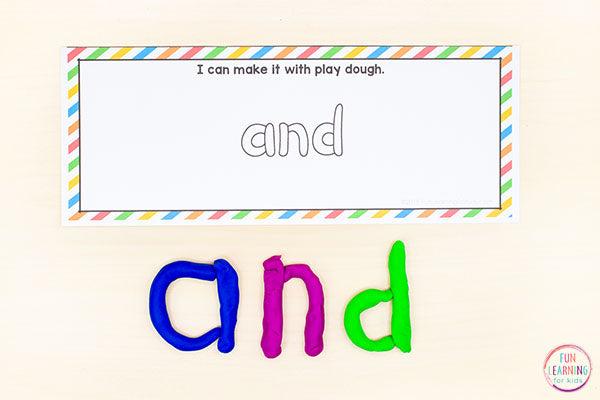 Editable Sight Word Building Cards