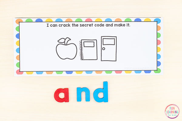 Editable Sight Word Building Cards