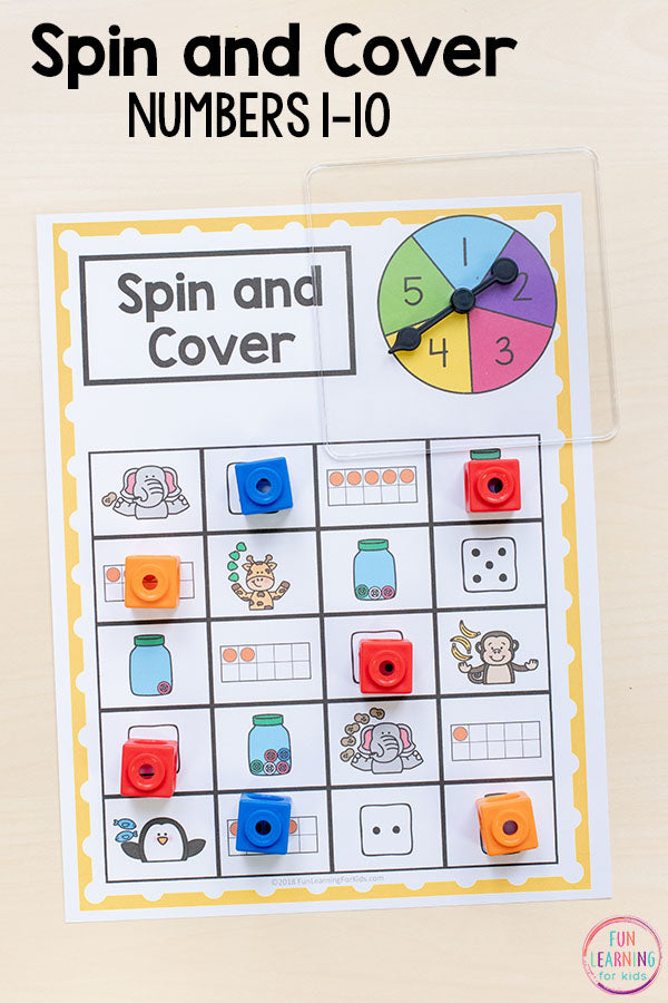 Numbers 0-10 Math Pack for Kindergarten Math Centers