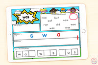 Superhero Sight Word Mats Primer / Kindergarten - Google Slides & Seesaw