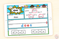 Superhero Sight Word Mats Second Grade - Google Slides & Seesaw