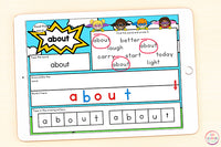 Superhero Sight Word Mats Third Grade - Google Slides & Seesaw