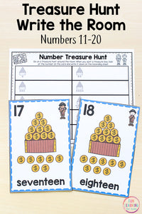 Numbers 11-20 Math Pack for Kindergarten Math Centers