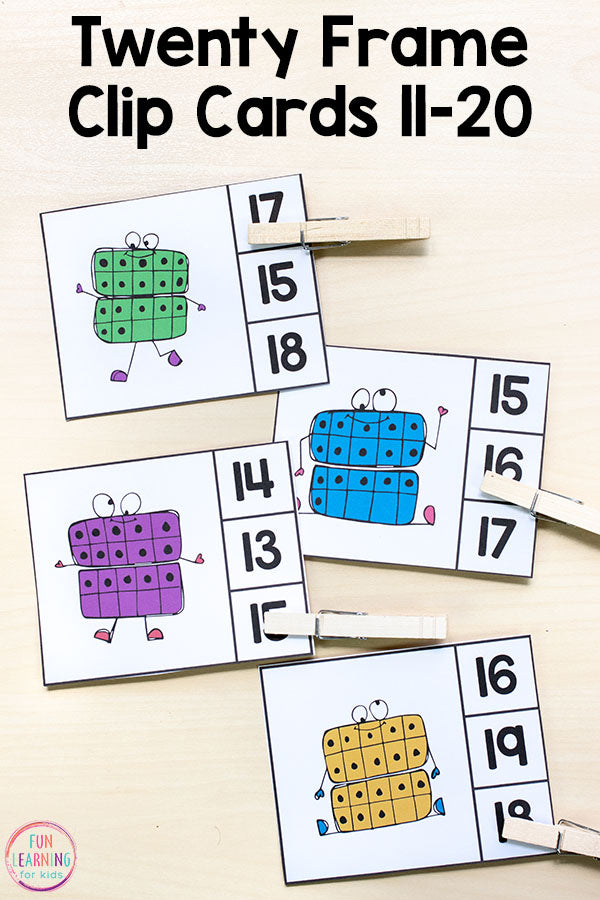 Numbers 11-20 Math Pack for Kindergarten Math Centers