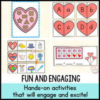 Valentine's Day Math & Literacy Centers for Preschool, Pre-K & Kindergarten