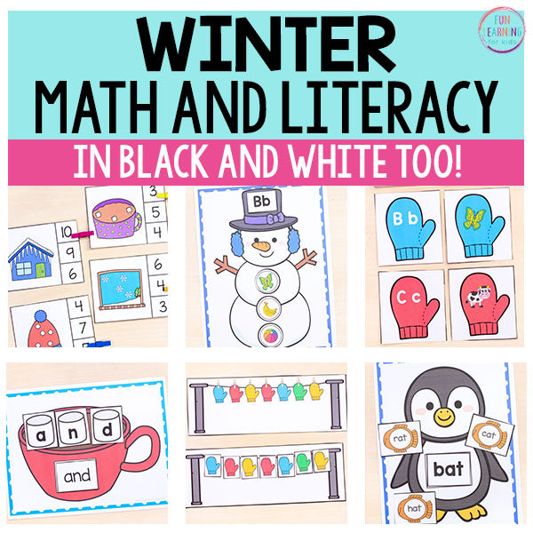 Winter Math and Literacy Activities